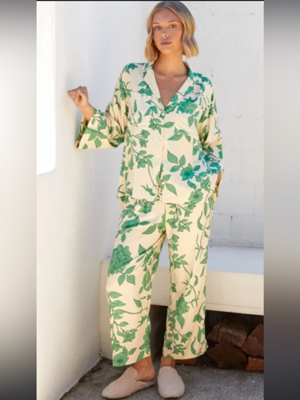 Piyama Peta Sleep Set - Twill - Romantic Floral Pajama set